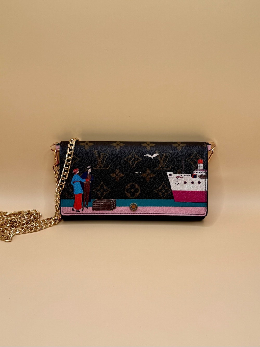Louis Vuitton Monogram 2016 Christmas Transatlantic Sarah Wallet Pre-Owned